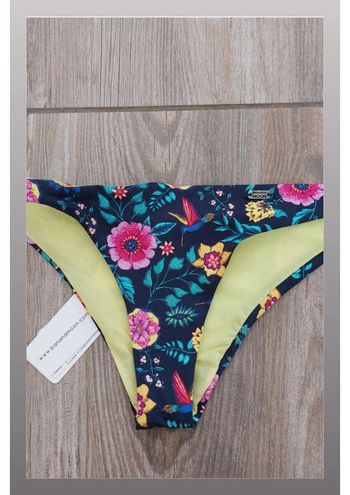 Bas de maillot de bain bleu marine à motif fleuri - Taille 38 Banana Moon