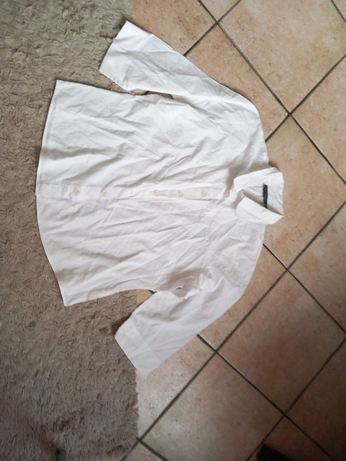 🎀belle chemise blanche coton Kiabi T44 - photo numéro 2