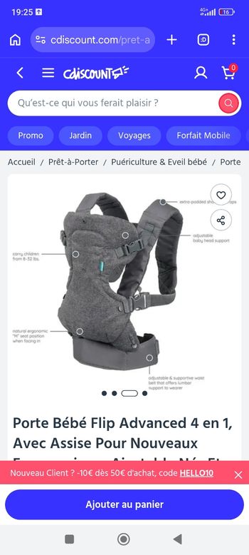 Porte bébé 