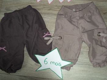 Lot 2 pantalons jogging 6 mois