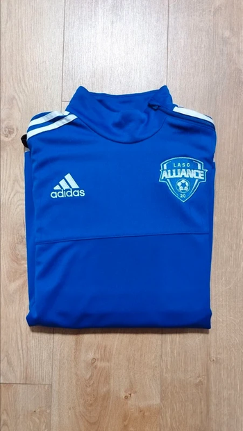 Maillot Adidas col zippé LASC Alliance Logo brodé Taille L