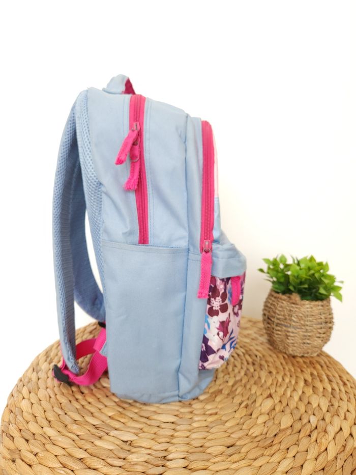 Cartable, Sac à dos 2 Compartiments Lililou Fleurs - photo numéro 3