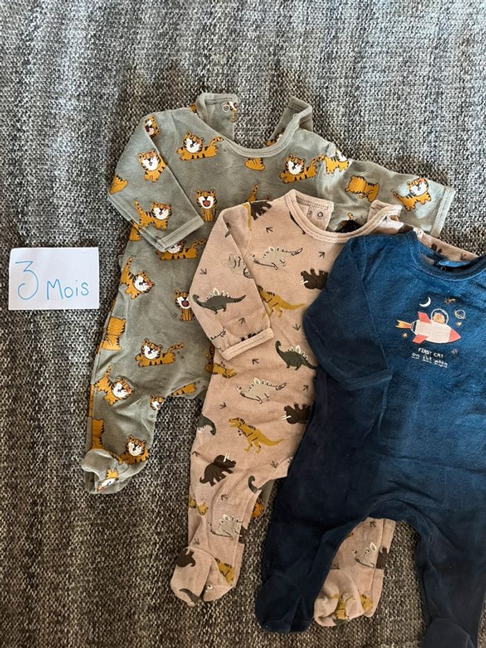 Lot de 3 pyjamas Kiabi