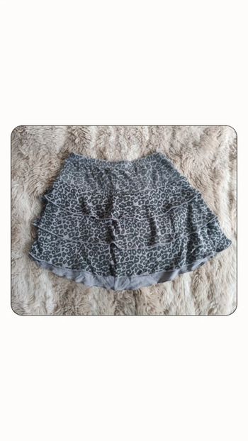 Jupe grise motif léopard 6 ans -In Extenso