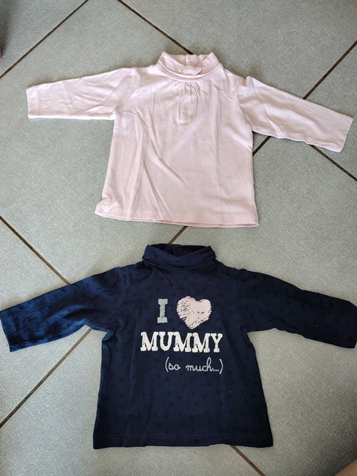 Lot de 2 t-shirts ML Tex T.6 M