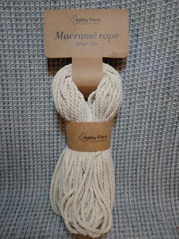 Corde de macramé coton - Hobby Flora
