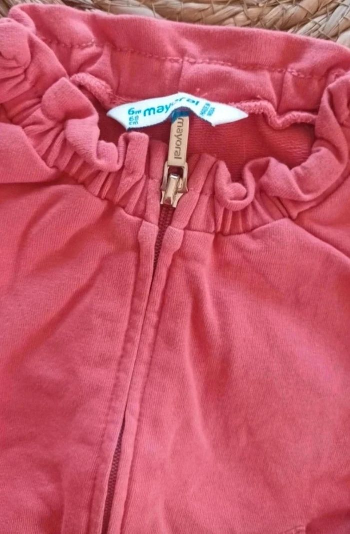 Manifique veste mayoral rose 6 mois - photo numéro 4