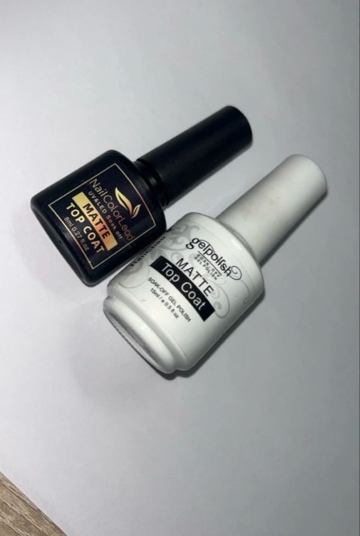 Lot de 2 top coat matte