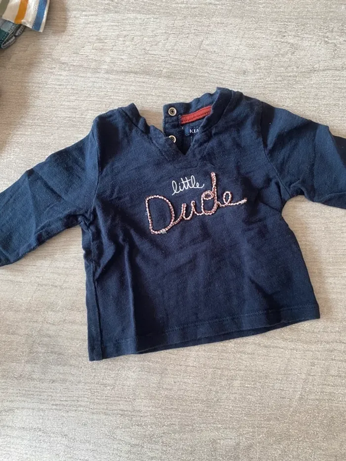 T-shirt à manche longue bébé - 3 mois garçon.