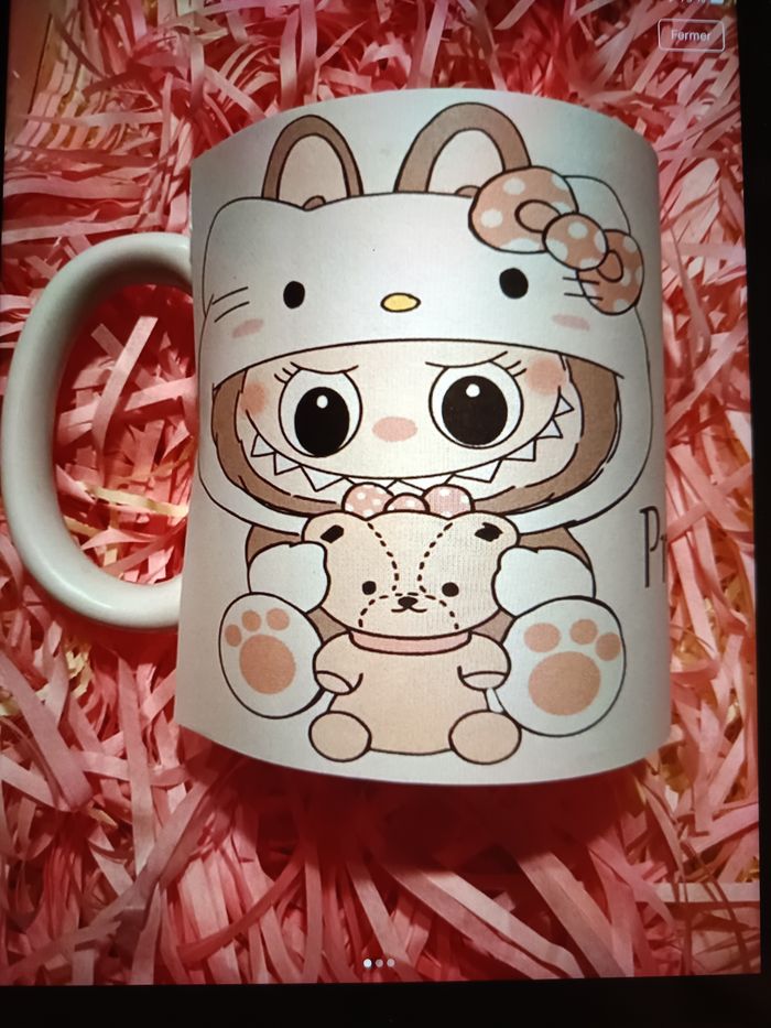 Mug labubu Hello Kitty