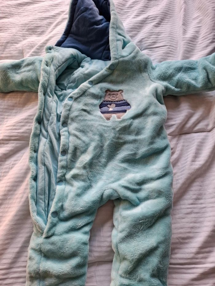 Doudoune combipilote bébé hiver 6M / 67 cm.