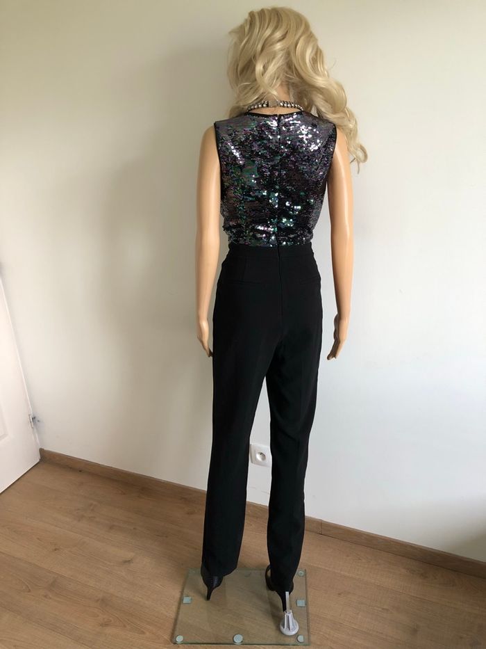 Combinaison noire neuve avec sequins Morgan taille 36 (valeur 95€) - photo numéro 6
