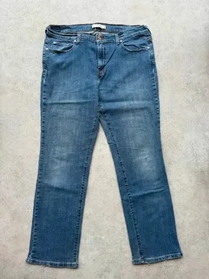 Jeans Levi's 505 W36 FR46 coupe droite bleu Femme Women pan559b - photo numéro 2