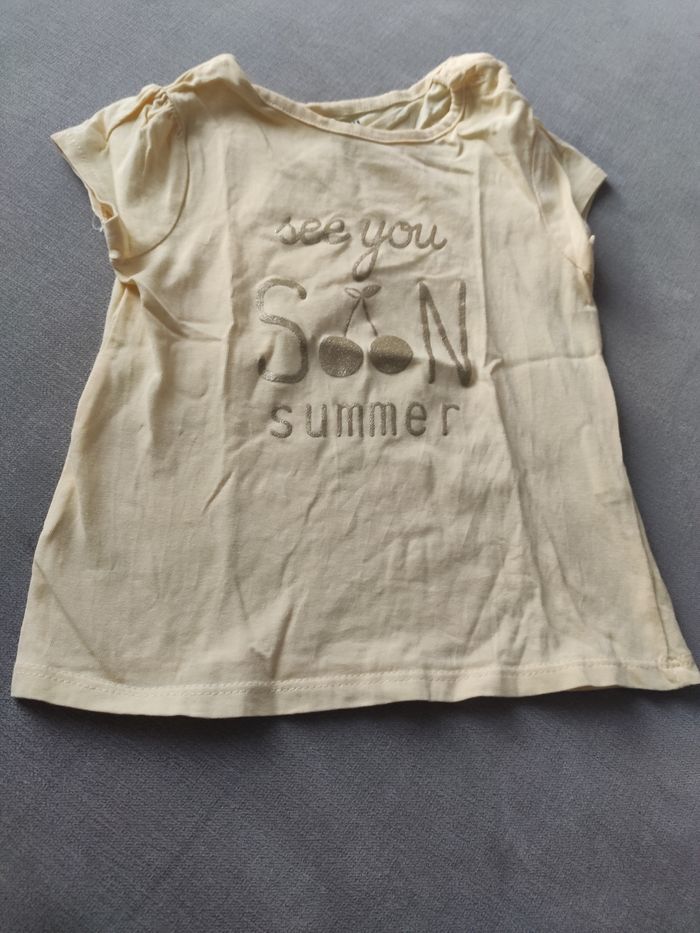 Tee shirt jaune Kiabi 18 mois