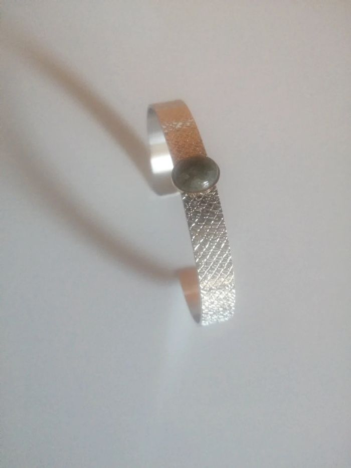 🌸Bracelet jonc labradorite "zag" Neuf 🌸 - photo numéro 3
