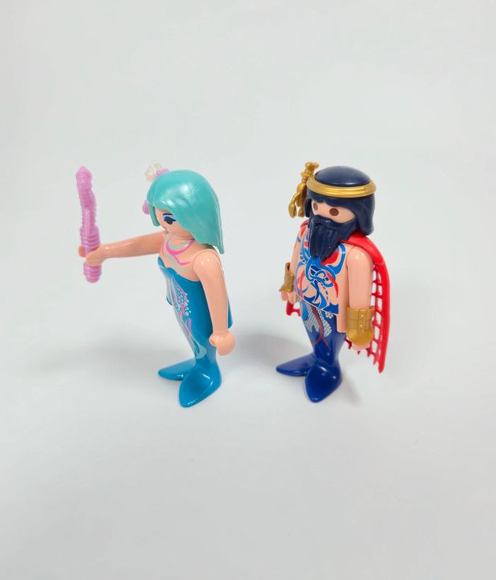 Playmobil Couple Sirènes Roi et Reine des mers - photo numéro 4