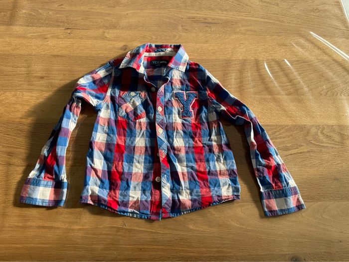 Chemise à carreaux 4 ans garçon - photo numéro 2