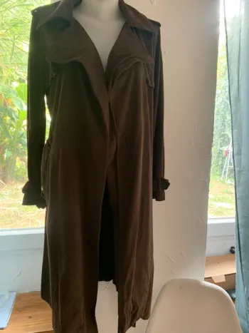 Trench gabardine Zara taille S kaki