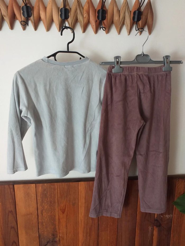 Pyjama pantalon velours marron - photo numéro 2