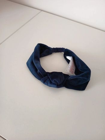 Bandeau velours marine