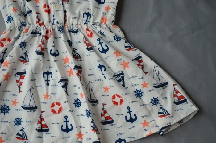 Robe Fille PatPat Marine & Blanc Motif Marin 3 ans Neuve - photo numéro 3