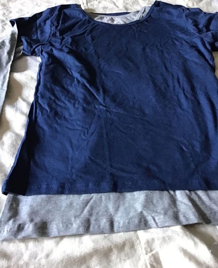 Ensemble 2 pièces sport avec T Shirt manche longue et Top à porter dessus taille M - photo numéro 2