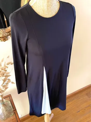 Robe Noire à Manches Longues Style Patineuse – Zara – Taille M