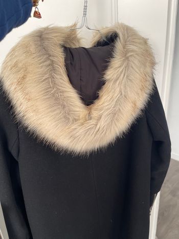 Manteau noir mango