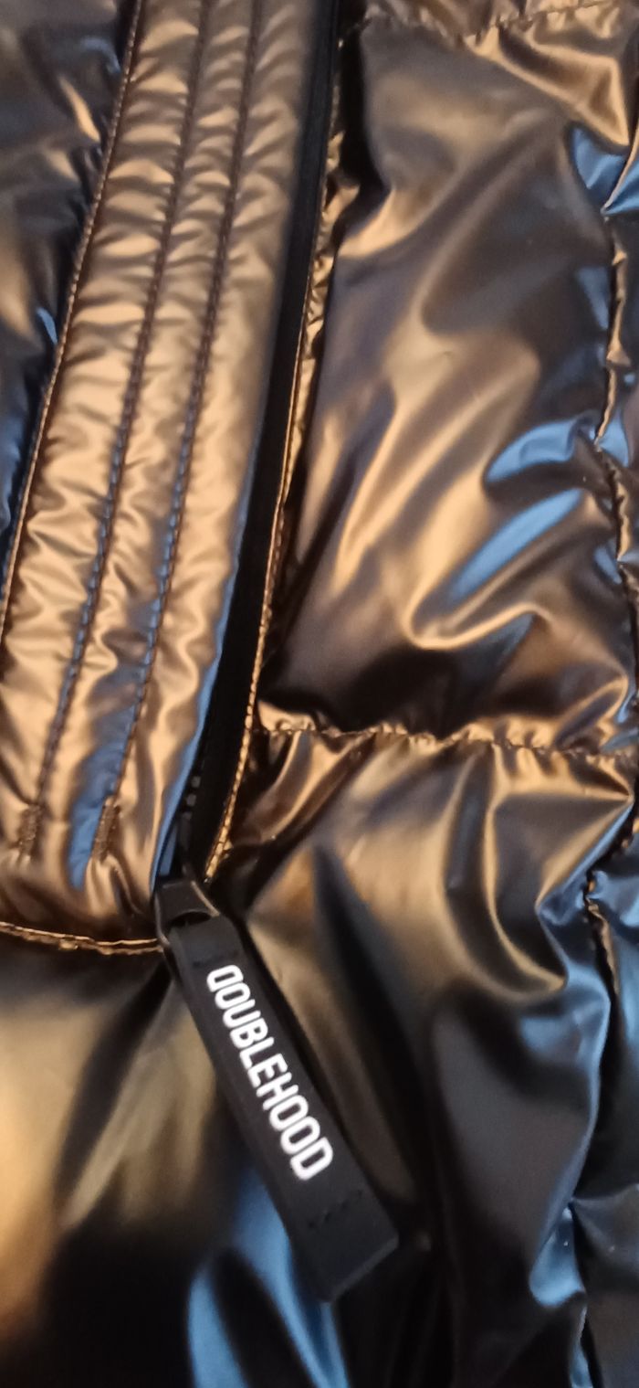 Doudoune doublehood sans manche noir - photo numéro 4