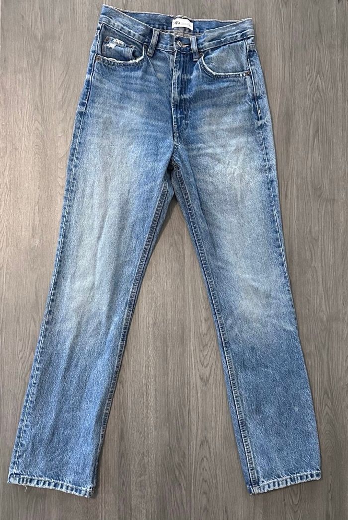 Jean zara bleu femme - photo numéro 3