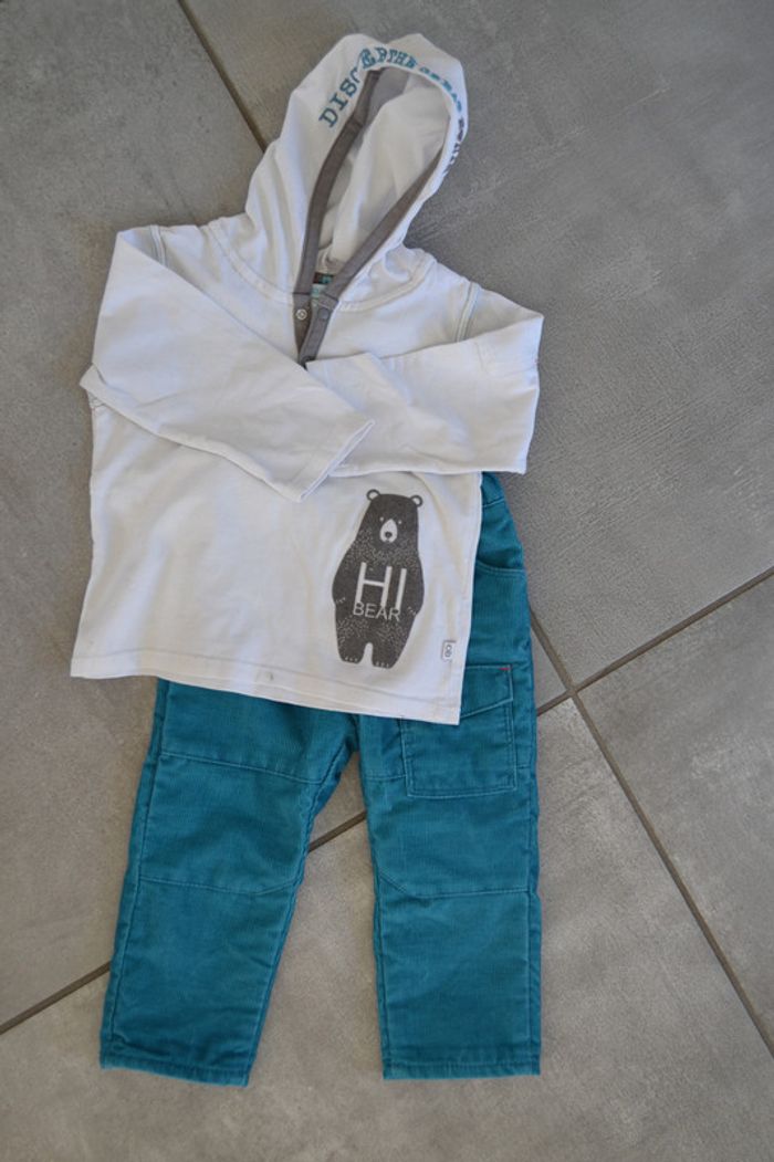 Ensemble t-shirt et pantalon Obaibi 12 mois (74cm)