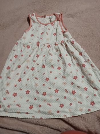 Robe rose et blanc orchestra 3 ans