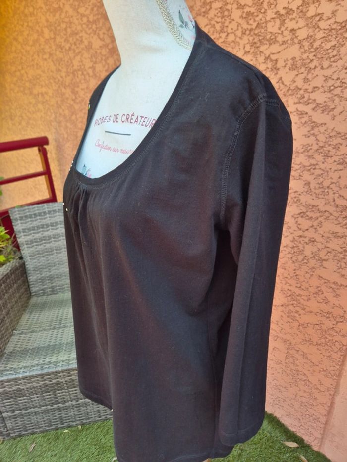 Tunique noire et strass T. XL - photo numéro 3