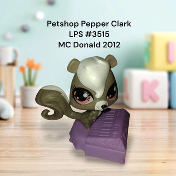 Little Petshop Pepper Clark LPS #3515 Hasbro MC Donald's 2012