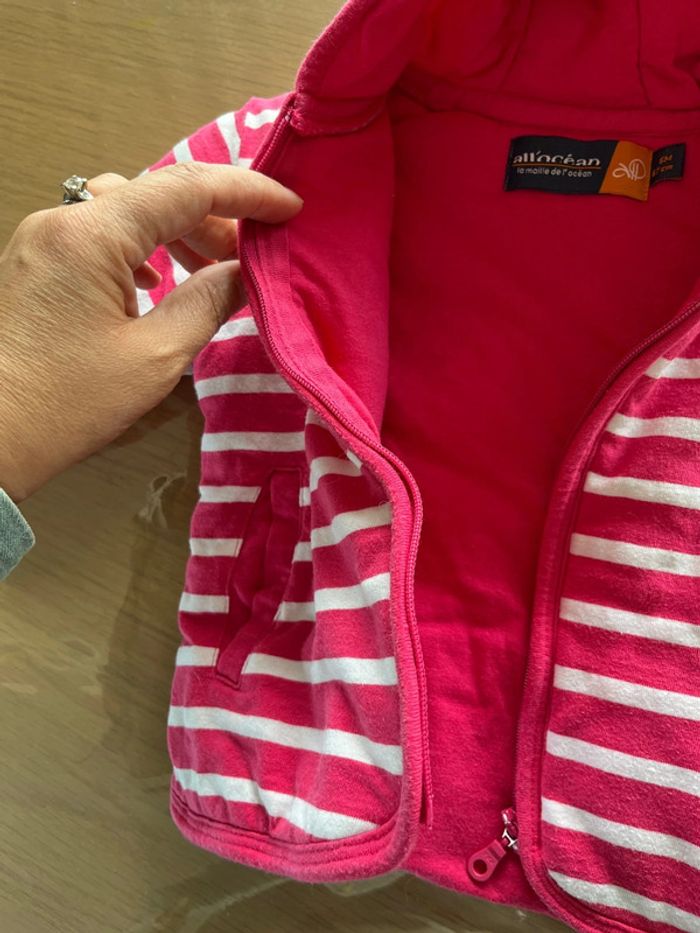 Gilets / veste épaisse bébé fille 6 mois - photo numéro 4
