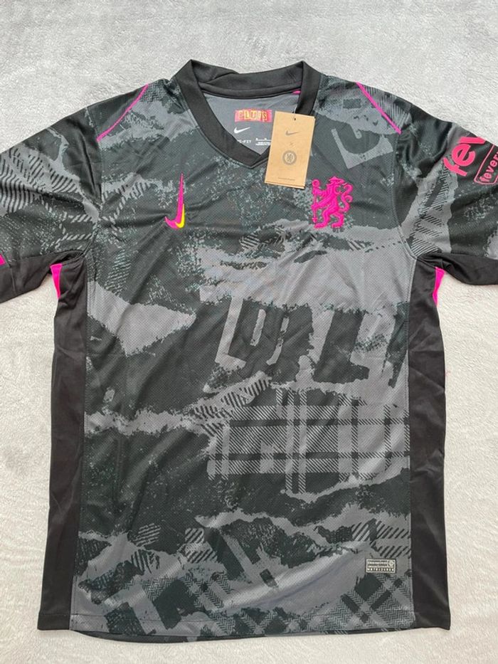 Maillot concept foot Chelsea noir édition Lion Urbain taille M
