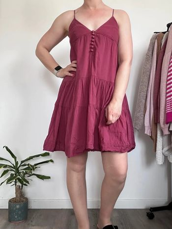 Naf Naf Robe rose foncé évasée – Taille 40 – Très bon état