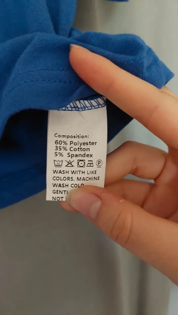 T-shirt bleu indigo électrique – Taille M – Très bon état - shein - photo numéro 3