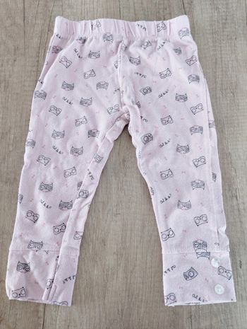 Legging fille rose taille 12 mois Tex
