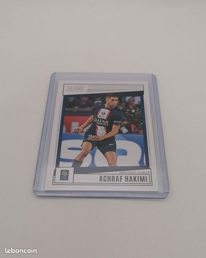 Carte Panini score Ligue 1 2022-23 Achraf Hakimi n°141. - photo numéro 2