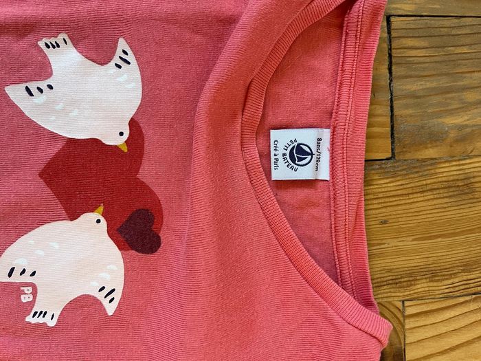 Tee-shirts Petit Bateau 8 ans : 3 + 1 offert - photo numéro 4