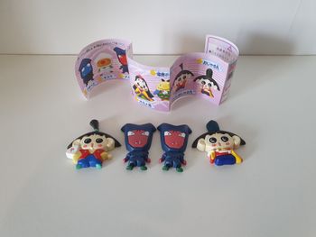 lot de 4 magnet shin chan gashapon