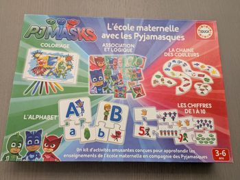 4 Jeux éducatifs Educa : "l'école maternelle avec les Pyjamasques" -3 à 6 ans