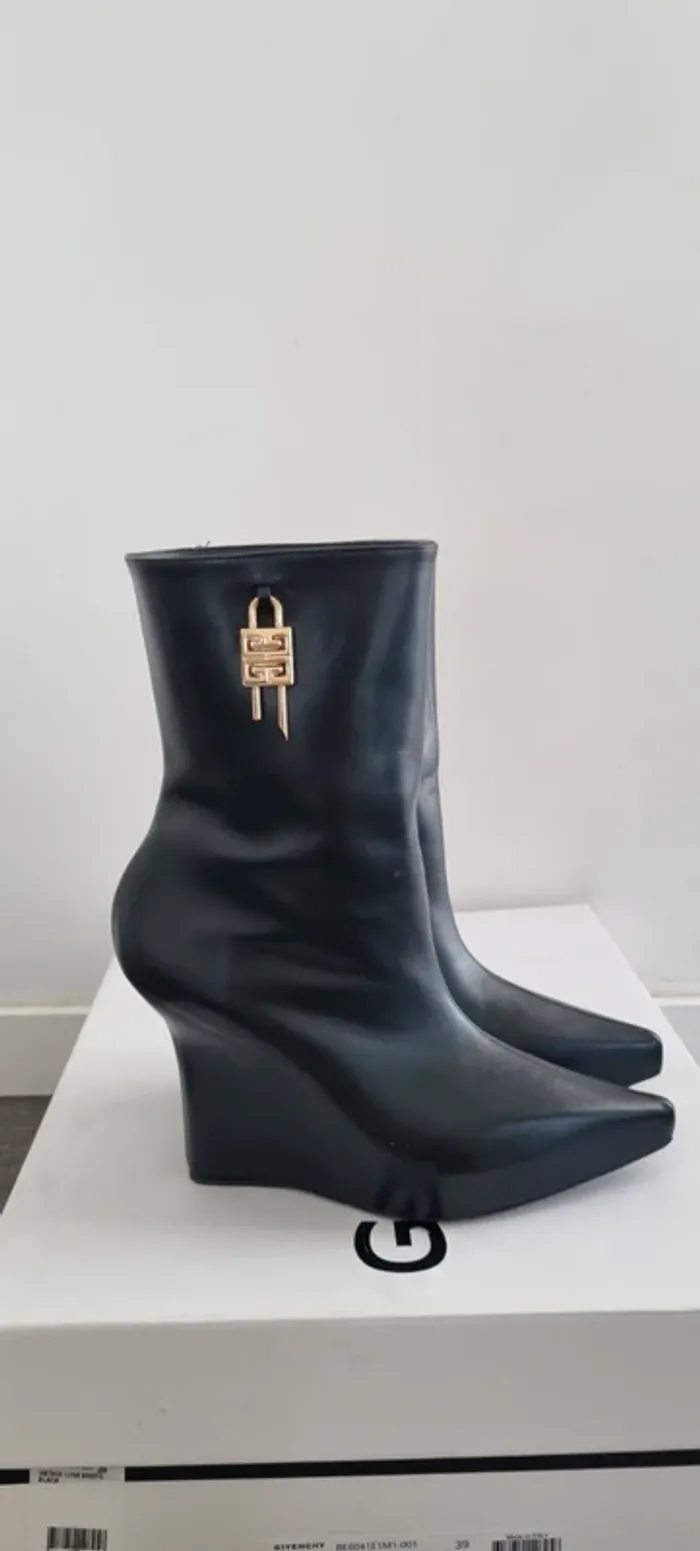 Botte mi haute bottine givenchy noire 39 - photo numéro 5