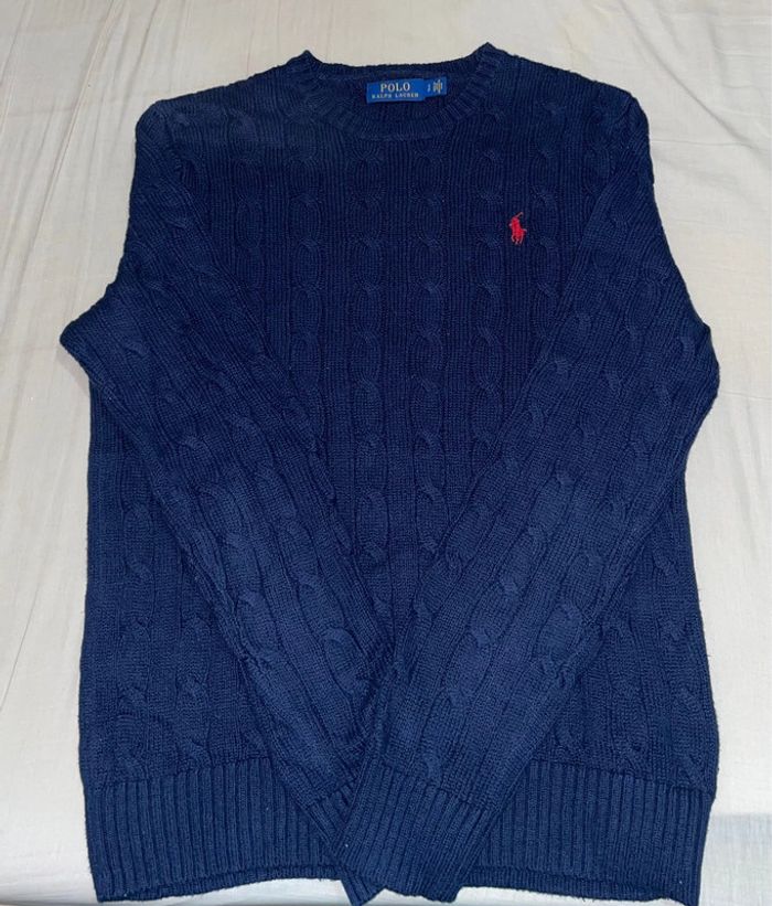 Pull bleu marine Ralph Lauren Polo homme S