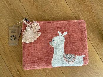 Pochette lama - jacquard
