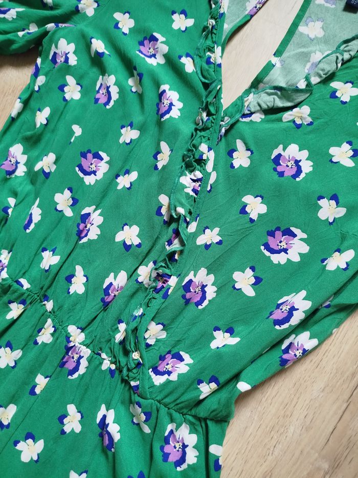 Combishort vert imprimé fleuri 36 - photo numéro 4