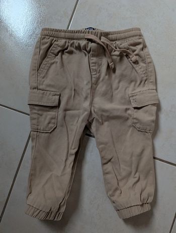 Pantalon cargo beige