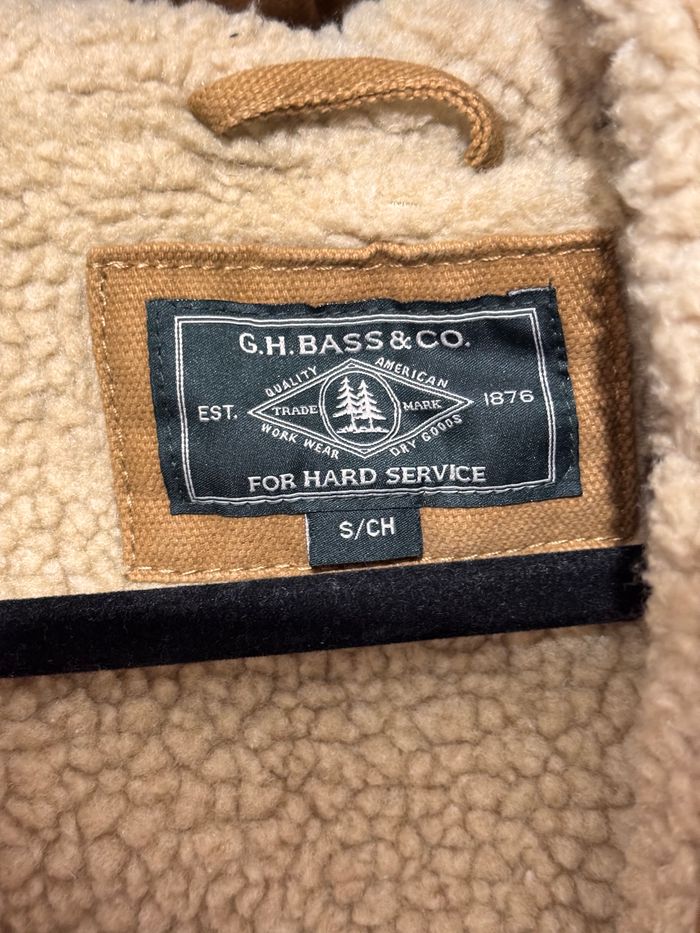 Veste vintage en sherpa beige, taille S/CH - photo numéro 5