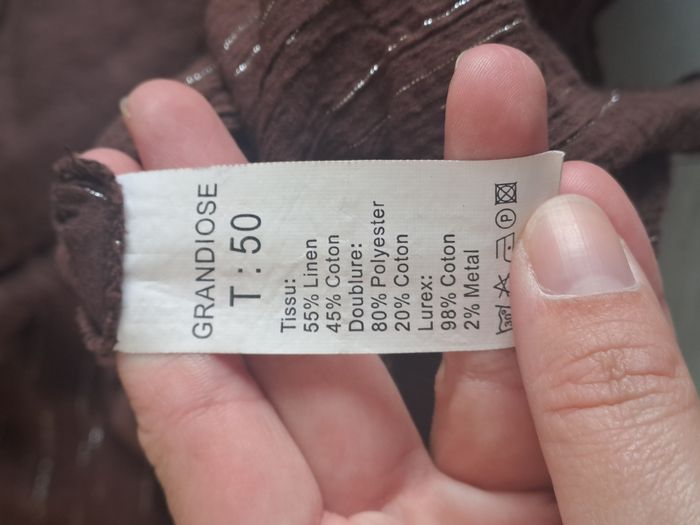 Robe longue marron Grandiose Taille 50 - photo numéro 8